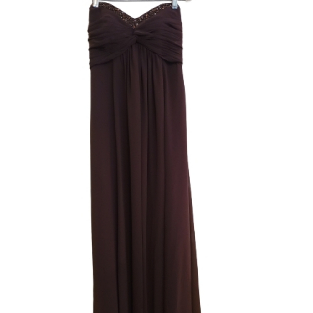 NEW David's Bridal Strapless Maxi Gown